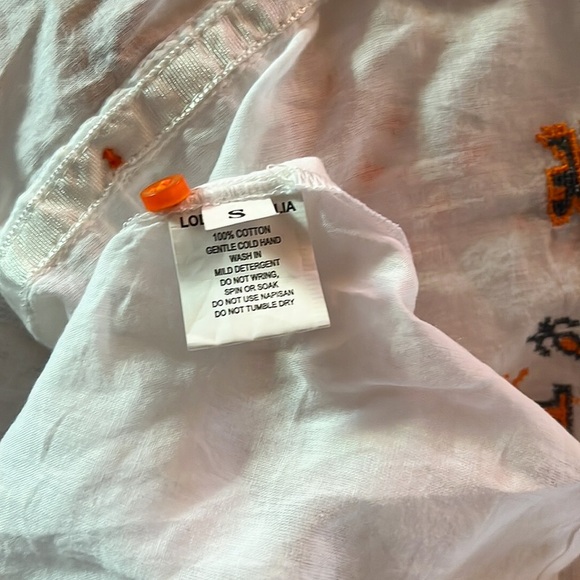 NWT LOLA AUSTRALIA Women's Embroidered Tunic Blouse SZ S - Picture 6 of 8